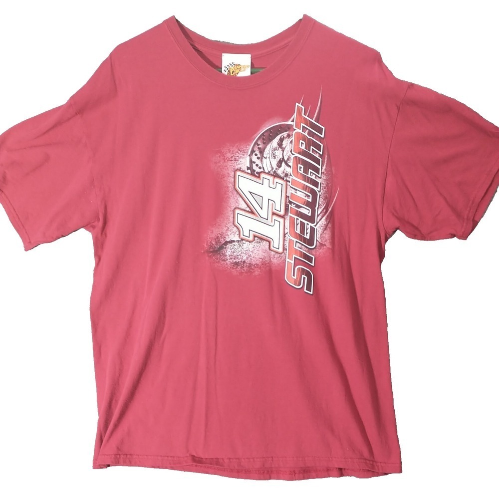 Winners Circle Tony Stewart 14 NASCAR Racing T-Shirt Red Mens XL Office Depot